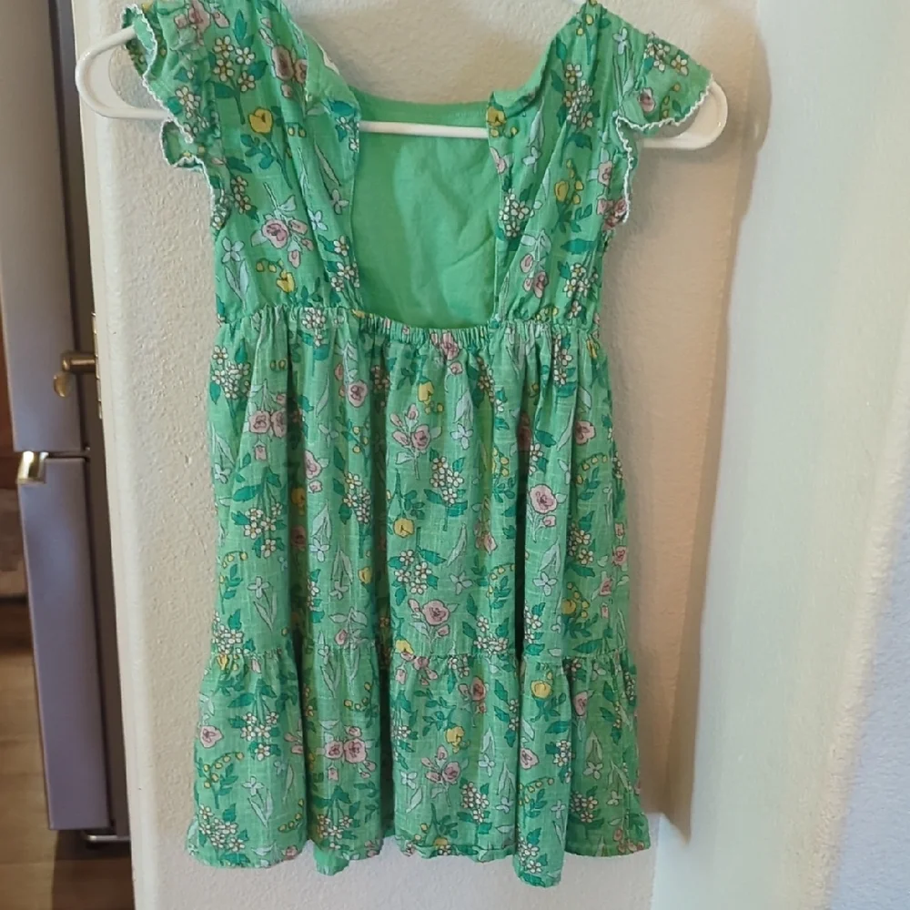 Cat & Jack Green Ruffled Tiered Sundress
